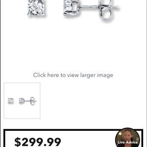 1/4 ct diamond sterling silver earrings
